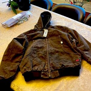 Tough Duck hooded bomber jacket